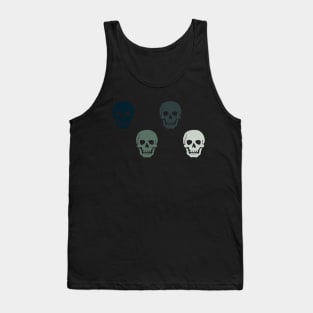 Dark Skull Pattern Tank Top